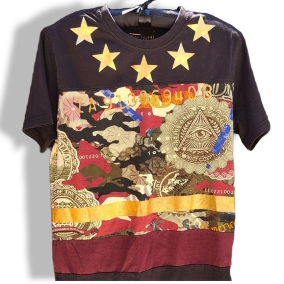 Vintage Other - RARE Vtg Y2K Switch Remarkable Japanese Propaganda Graphic Short Sleeve Tee S